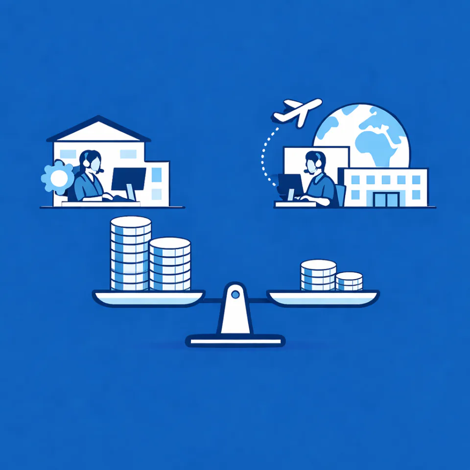 Kostenvergleich zwischen internem Kundenservice und Outsourcing
